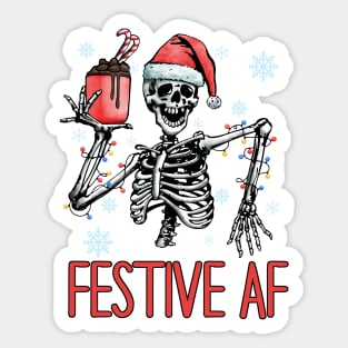 Festive AF Sticker